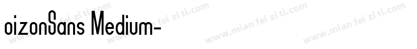 oizonSans Medium字体转换